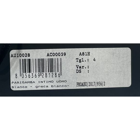 M2-24 VERSACE Men's Greca Boxer Briefs Cotton Stretch White Size 4/30-32/S - Picture 11 of 11